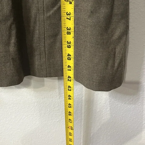 Brooks Brothers Stretch Wool Belted Trench Coat Size 12 - Picture 6 of 9